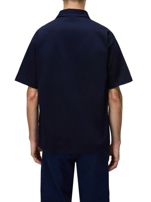 E-ELEVATED LOGO SS Tricou polo din bumbac blu marine - maiou Polo