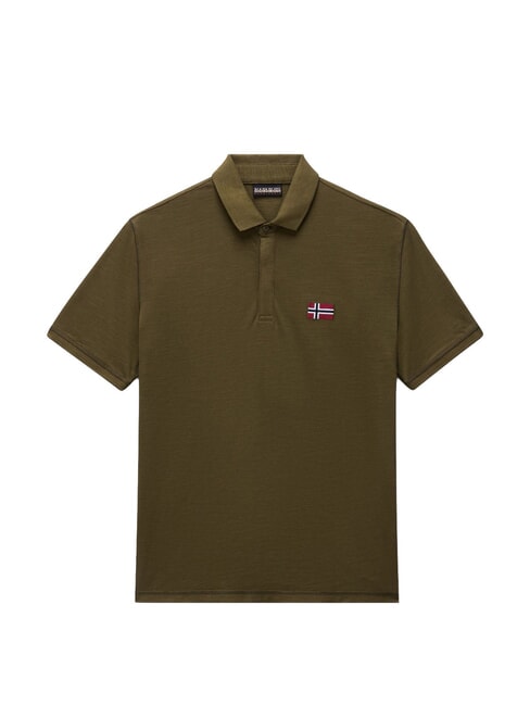 EBEA 3 Tricou polo din bumbac măsliniu &icirc;nchis - maiou Polo