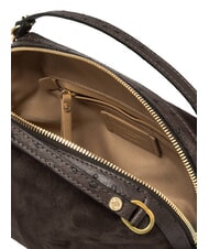GIANNI CHIARINI ALIFA Geantă de m&acirc;nă cu curea de umăr, din piele mocha - Genți femei - 6