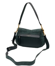 GIANNI CHIARINI HELENA ROUND Geantă de umăr cu curea de umăr, din piele verde catifea - Genți femei - 3