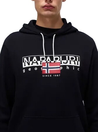B-AYLMER Hanorac cu gluga negru 041 - hanorace