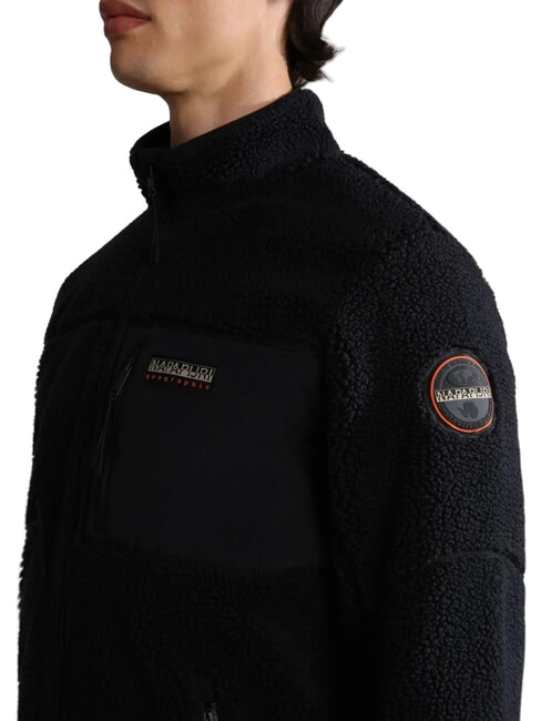 YUPIK FZ 3 Fleece cu fermoar și logo negru 041 - hanorace