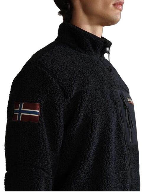 YUPIK FZ 3 Fleece cu fermoar și logo negru 041 - hanorace