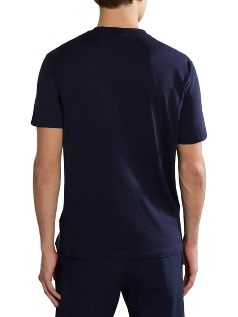 S-AYLMER Tricou din bumbac blu marine - tricou