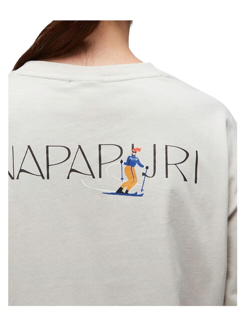 S-BISE SS Tricou cu m&acirc;necă scurtă bej argintiu - tricou