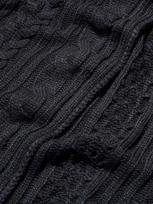 CABLE Eşarfă BLACK - Eșarfe