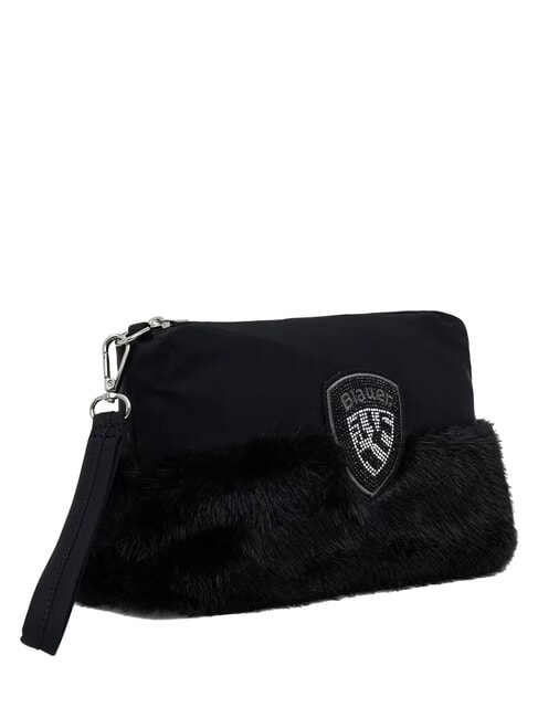 PADDED Geantă de m&acirc;nă cu manșetă BLACK - Genți femei