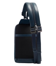 PIQUADRO VICTOR Rucsac din piele cu un singur umăr albastru - Rucsacuri pentru laptop - 2