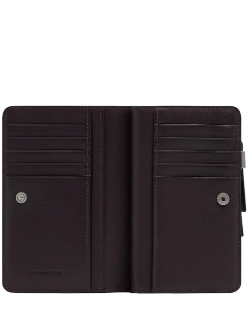 LYRA Portofel din piele burgundy 2 - Portofele femei