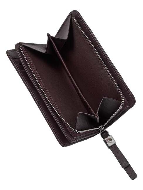 LYRA Portofel din piele burgundy 2 - Portofele femei