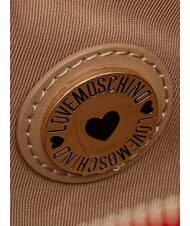 LOVE MOSCHINO GILDED Geantă de umăr, cu lanț RED - Genți femei - 4