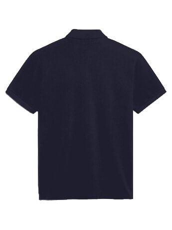 E-AYLMER Tricou polo cu m&acirc;necă scurtă blu marine - maiou Polo