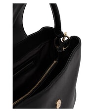 LOVE MOSCHINO OVAL FRIEZE Geantă de m&acirc;nă, cu curea de umăr negru - Genți femei - 4