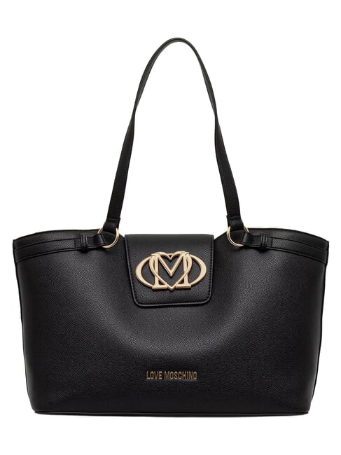 OVAL FRIEZE Geantă de cumpărături cu clutch negru - Genți femei