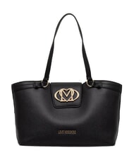 LOVE MOSCHINO OVAL FRIEZE Geantă de cumpărături cu clutch negru - Genți femei - 2