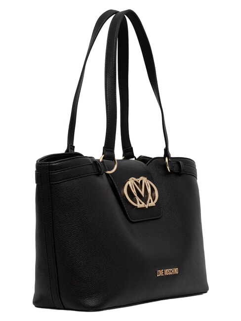 OVAL FRIEZE Geantă de cumpărături cu clutch negru - Genți femei