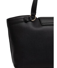 LOVE MOSCHINO OVAL FRIEZE Geantă de cumpărături cu clutch negru - Genți femei - 4