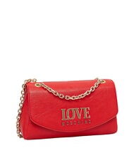 LOVE MOSCHINO GILDED Geantă de umăr, cu lanț RED - Genți femei - 2