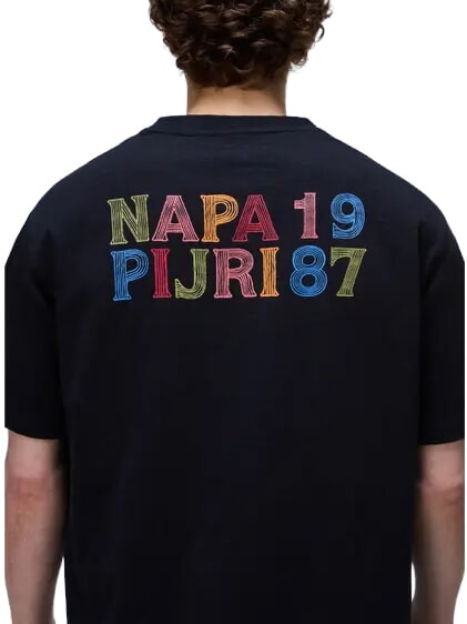S-ELIOR SS Tricou cu m&acirc;necă scurtă frumusețe neagră - tricou