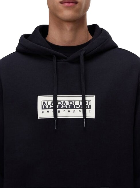 B-BOX LOGO H Hanorac cu gluga negru 041 - hanorace