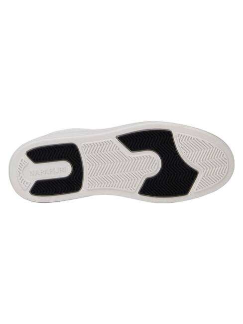 S5BARK12 Adidași din piele alb/negru - Pantofi bărbați