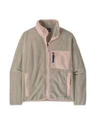 PATAGONIA SYNCH Jachetă din fleece reciclat fulgi de ovăz cu brumă roz - Jachete pentru femei - 3
