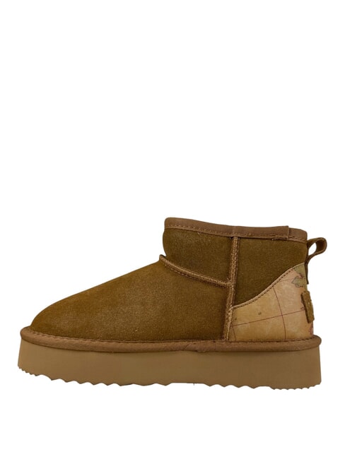 GEO Ghete din piele pentru gleznă NATURAL - Pantofi femei