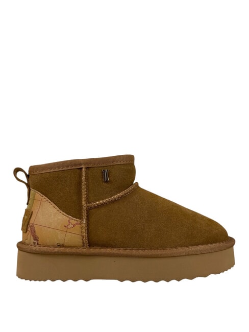 GEO Ghete din piele pentru gleznă NATURAL - Pantofi femei