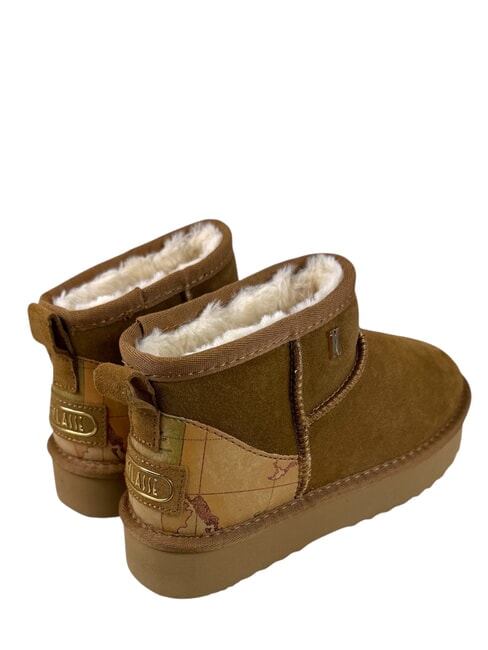 GEO Ghete din piele pentru gleznă NATURAL - Pantofi femei