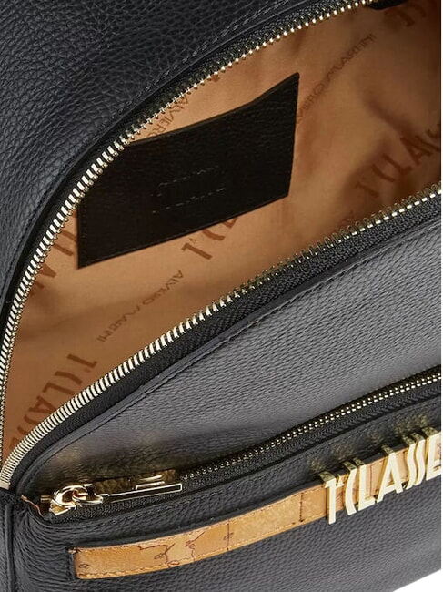 CHIC SOUL Rucsac cu buzunar frontal, din piele negru - Genți femei