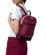KWAY MID LAON Rucsac din nailon hidrofug roșu dk - Rucsacuri pentru școală și timp liber - 2