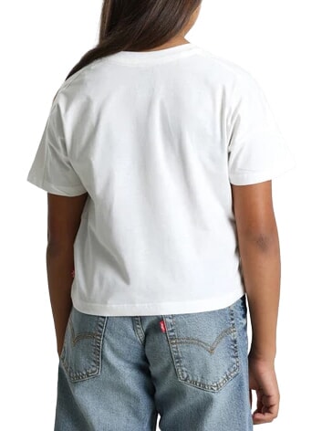 MEET AND GREET Tricou cu m&acirc;necă scurtă alb de alb - Tricou copil