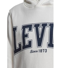 LEVI'S THE GREAT HIGHWAY Hanorac cu gluga alb de alb - Hanorac pentru bebeluși - 3