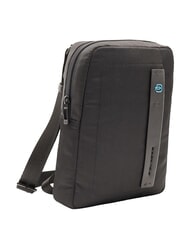 PIQUADRO P16 Geantă din piele mixtă, suport pentru iPad CHEVRON / NEGRU - Genți de umăr bărbați - 2