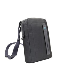 PIQUADRO P16 Geantă din piele mixtă, suport pentru iPad chevron albastru - Genți de umăr bărbați - 2