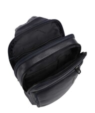 PIQUADRO CRONUS Rucsac din piele cu un singur umăr albastru - Rucsacuri pentru laptop - 3
