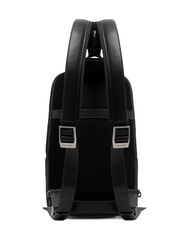 PIQUADRO VICTOR Rucsac din piele cu un singur umăr negru - Rucsacuri pentru laptop - 3