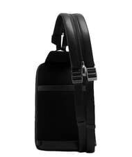 PIQUADRO VICTOR Rucsac din piele cu un singur umăr negru - Rucsacuri pentru laptop - 4