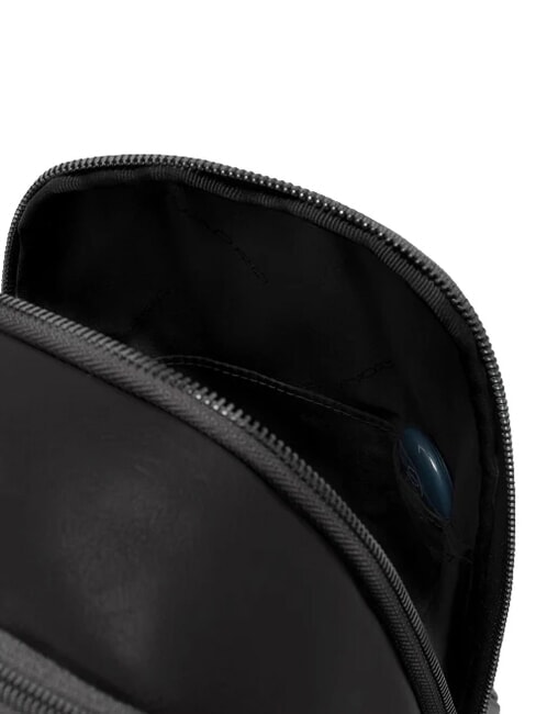VICTOR Rucsac din piele cu un singur umăr negru - Rucsacuri pentru laptop