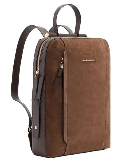 CIRCLE  Rucsac CIRCLE pentru pc 14 "PC / iPad Air - iPad Pro 9.7 / iPad 11" piele &icirc;ntoarsă de nuc &icirc;nchis - Rucsacuri pentru laptop