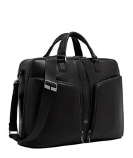 PIQUADRO W143 Servietă din piele pentru laptop de 15,6" negru - Serviete birou - 2