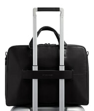 PIQUADRO W143 Servietă din piele pentru laptop de 15,6" negru - Serviete birou - 3
