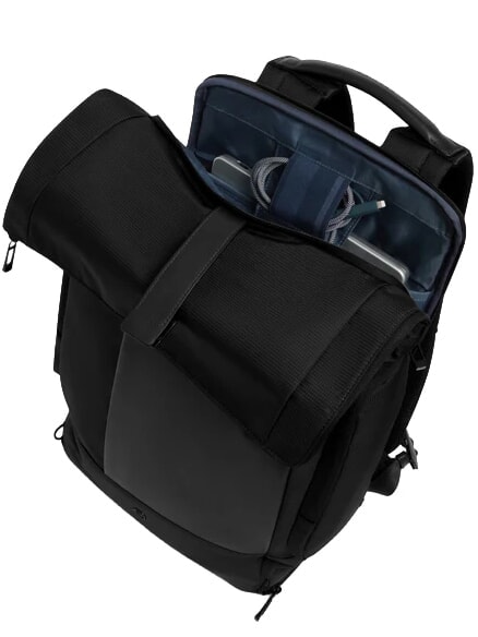 W145 Rucsac roll-top pentru laptop de 15,6" negru - Rucsacuri pentru școală și timp liber