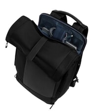 PIQUADRO W145 Rucsac roll-top pentru laptop de 15,6" negru - Rucsacuri pentru școală și timp liber - 4
