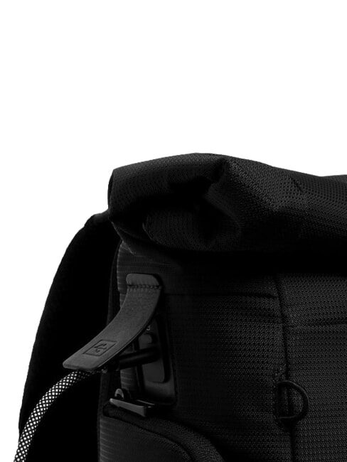 W145 Rucsac roll-top pentru laptop de 15,6" negru - Rucsacuri pentru școală și timp liber