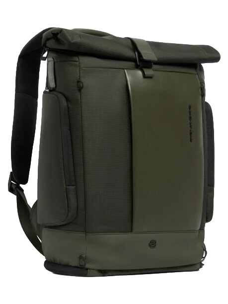 W145 Rucsac roll-top pentru laptop de 15,6" VERDE - Rucsacuri pentru școală și timp liber