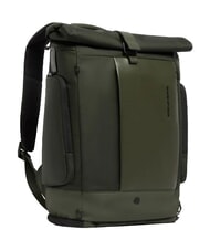 PIQUADRO W145 Rucsac roll-top pentru laptop de 15,6" VERDE - Rucsacuri pentru școală și timp liber - 2