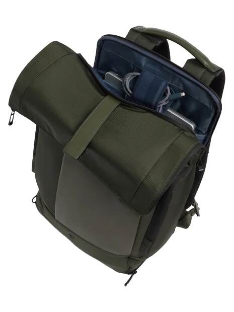 W145 Rucsac roll-top pentru laptop de 15,6" VERDE - Rucsacuri pentru școală și timp liber