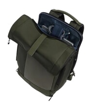 PIQUADRO W145 Rucsac roll-top pentru laptop de 15,6" VERDE - Rucsacuri pentru școală și timp liber - 4