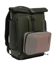 PIQUADRO W145 Rucsac roll-top pentru laptop de 15,6" VERDE - Rucsacuri pentru școală și timp liber - 5